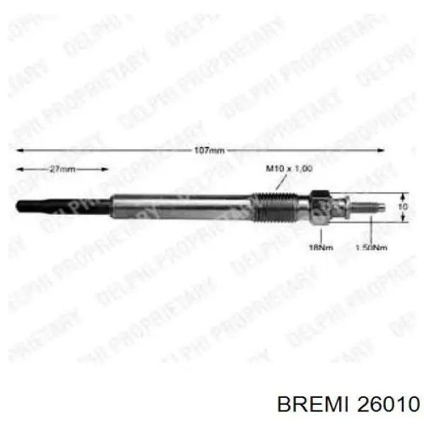 Купить 26010 Bremi Свечи накала