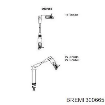 Провода высоковольтные, комплект BREMI 300665