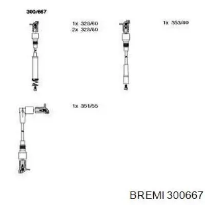 300667 Bremi высоковольтные провода
