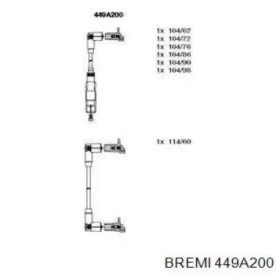 Высоковольтные провода 449A200 Bremi