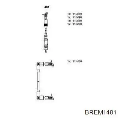 Высоковольтные провода 481 Bremi