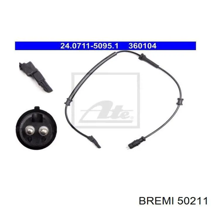 Купить 50211 Bremi Датчик АБС задний