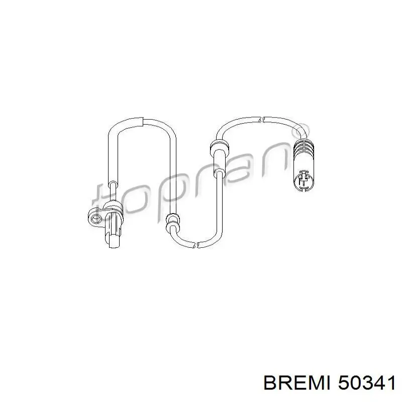 50341 Bremi Датчик АБС (ABS) задний