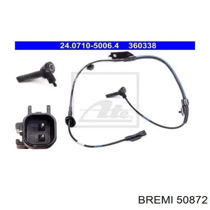 Датчик АБС (ABS) передний правый 50872 Bremi