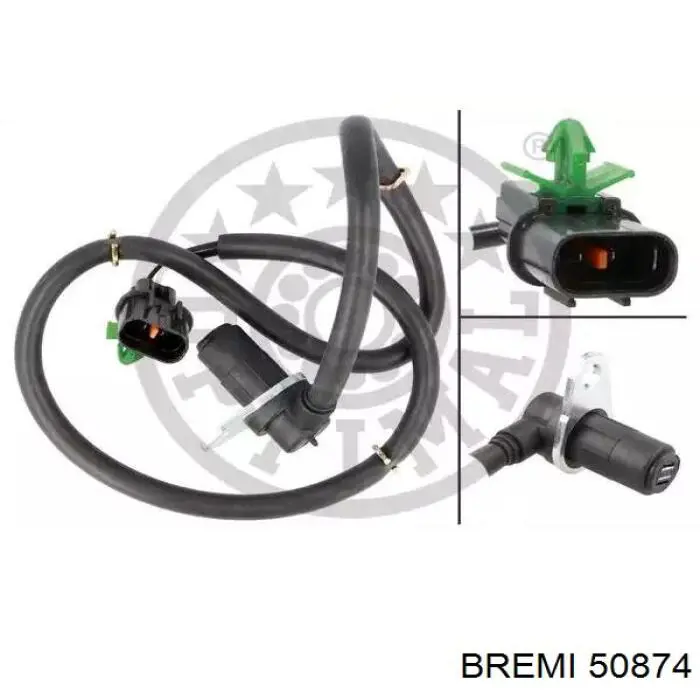 50874 Bremi Датчик ABS передний правый