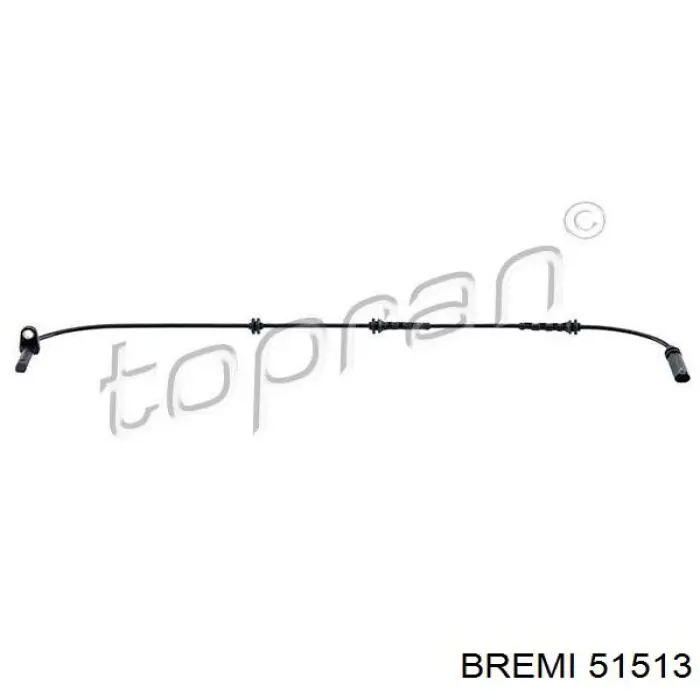 Sensor ABS trasero 51513 Bremi