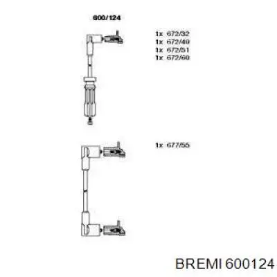 600124 Bremi высоковольтные провода
