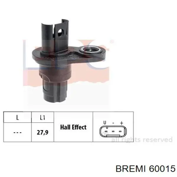 Датчик фаз Bremi 60015 цена, от 17.43 USD