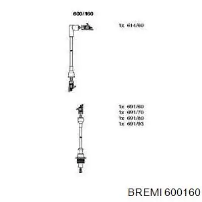 Высоковольтные провода 95659596 Peugeot/Citroen