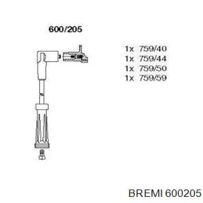 600205 Bremi высоковольтные провода