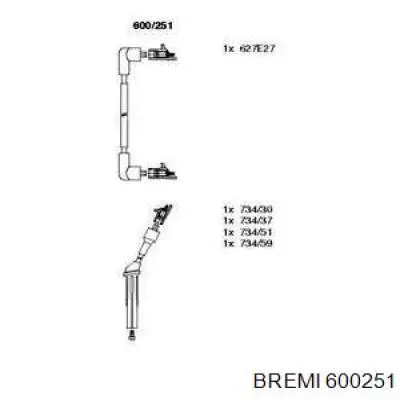 Высоковольтные провода 600251 Bremi