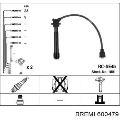 Высоковольтные провода 600479 Bremi