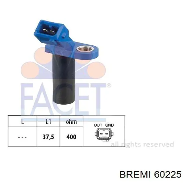 Купить 60225 Bremi Датчик оборотов коленвала