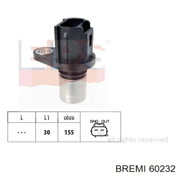 Датчик коленвала 60232 Bremi