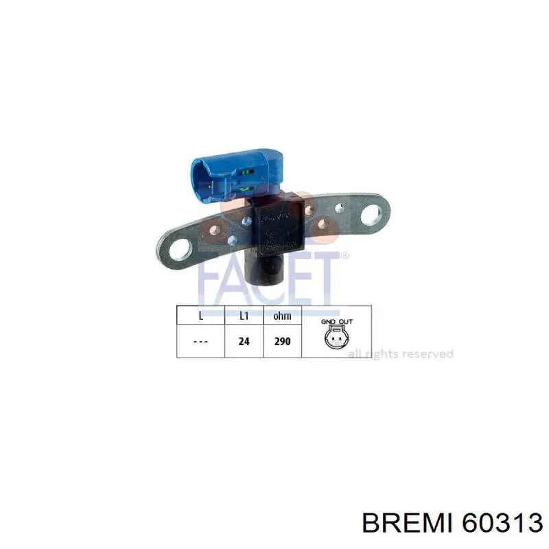 Датчик коленвала 60313 Bremi