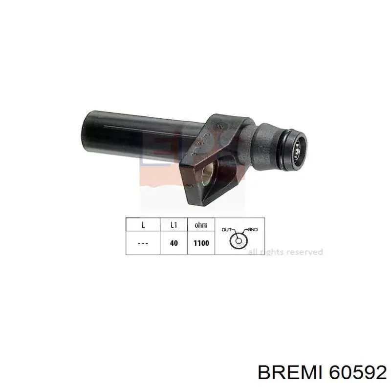 Датчик коленвала 60592 Bremi