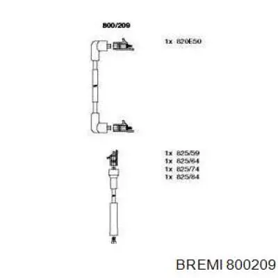 800209 Bremi высоковольтные провода