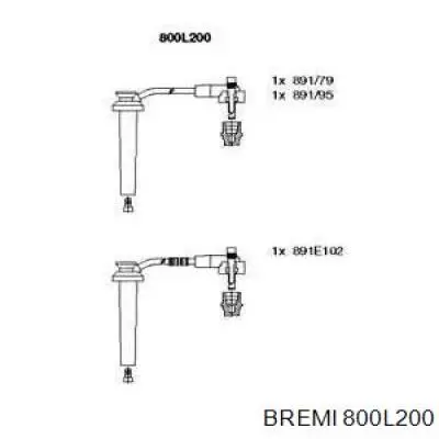 Провода высоковольтные, комплект BREMI 800L200