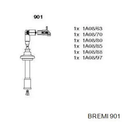 901 Bremi высоковольтные провода
