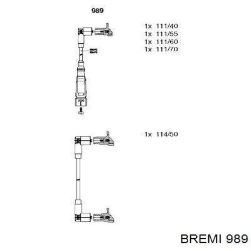 Высоковольтные провода 989 Bremi