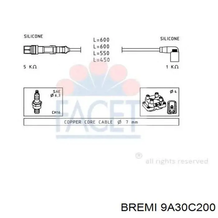 Бронепровода Bremi 9A30C200