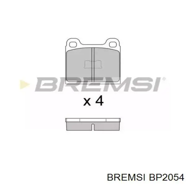 Передние тормозные колодки BP2054 Bremsi