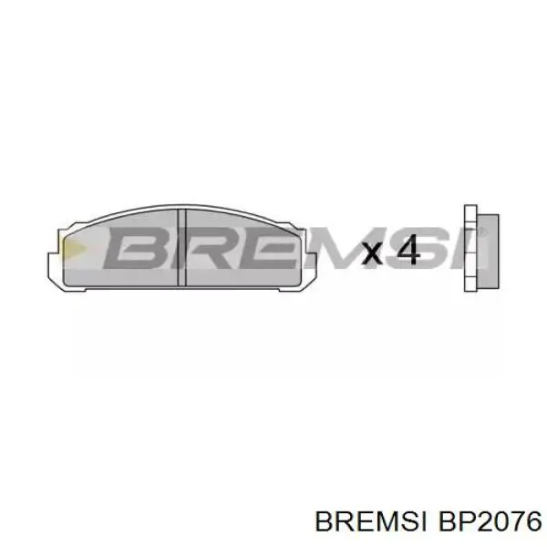 Передние тормозные колодки BP2076 Bremsi