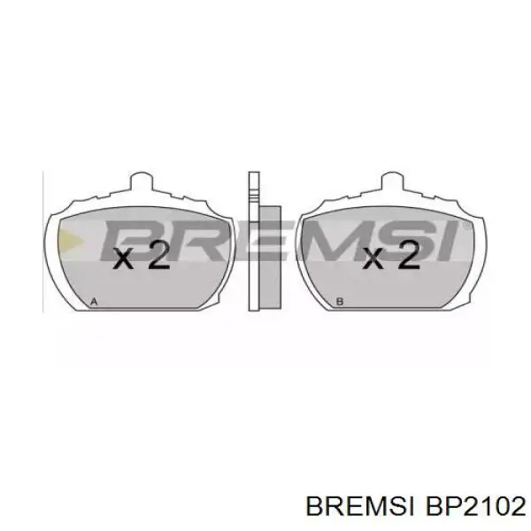 Передние тормозные колодки BP2102 Bremsi