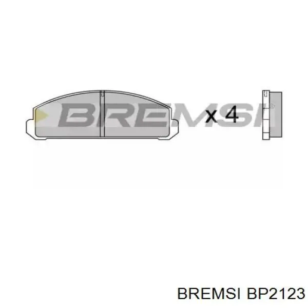 Передние тормозные колодки BP2123 Bremsi