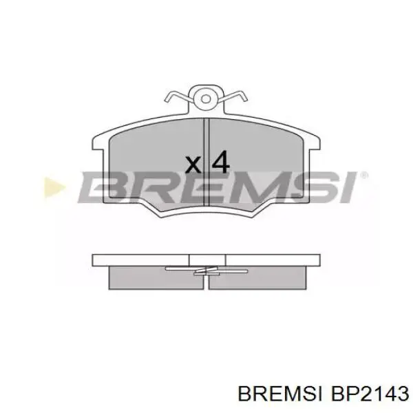 Передние тормозные колодки BP2143 Bremsi