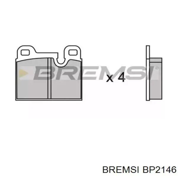 Задние тормозные колодки BP2146 Bremsi