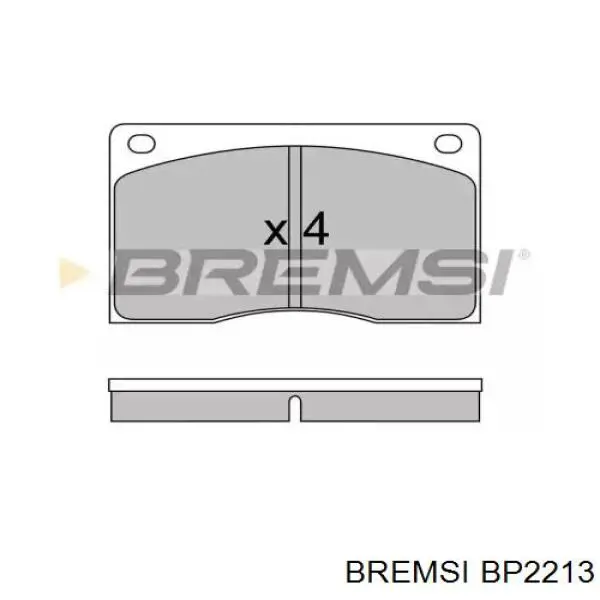 Передние тормозные колодки BP2213 Bremsi