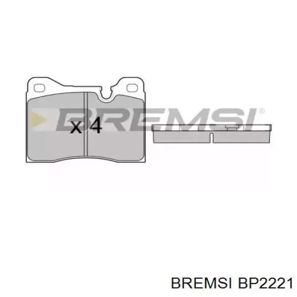 Передние тормозные колодки BP2221 Bremsi