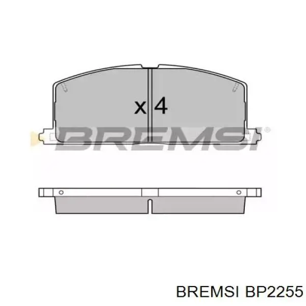 Передние тормозные колодки BP2255 Bremsi