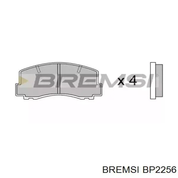 Передние тормозные колодки BP2256 Bremsi