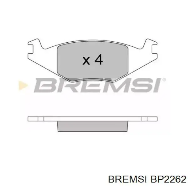 BP2262 Bremsi колодки тормозные передние дисковые