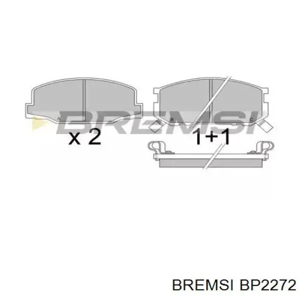 Передние тормозные колодки BP2272 Bremsi