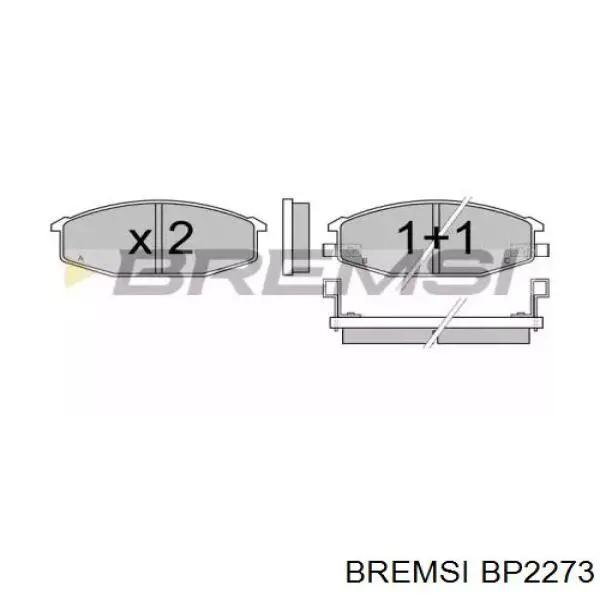 Передние тормозные колодки BP2273 Bremsi