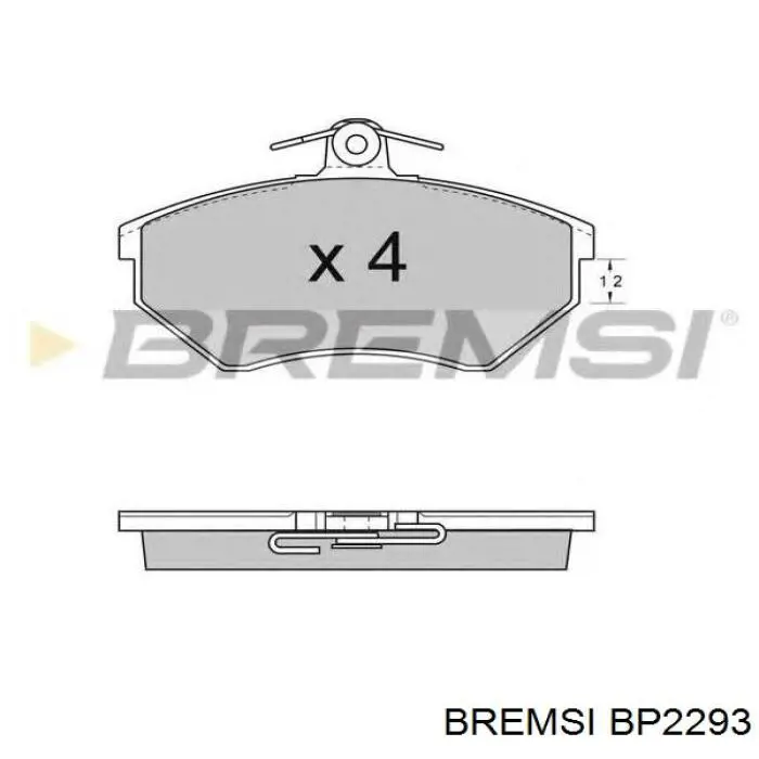 Тормозные колодки Bremsi BP2293