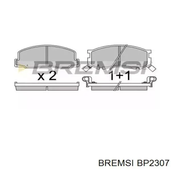 Передние тормозные колодки BP2307 Bremsi