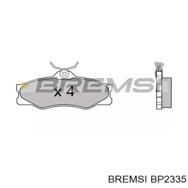 Передние тормозные колодки BP2335 Bremsi