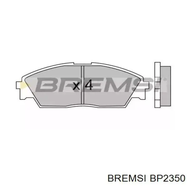 Передние тормозные колодки BP2350 Bremsi