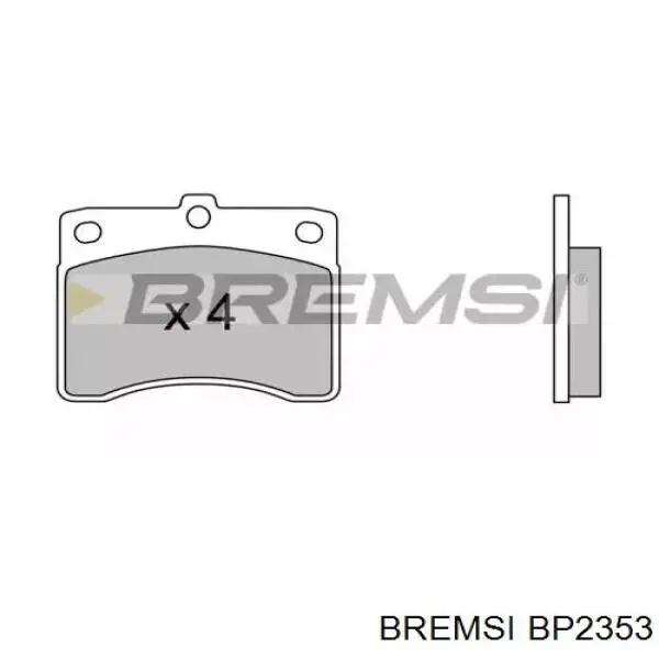 Передние тормозные колодки BP2353 Bremsi