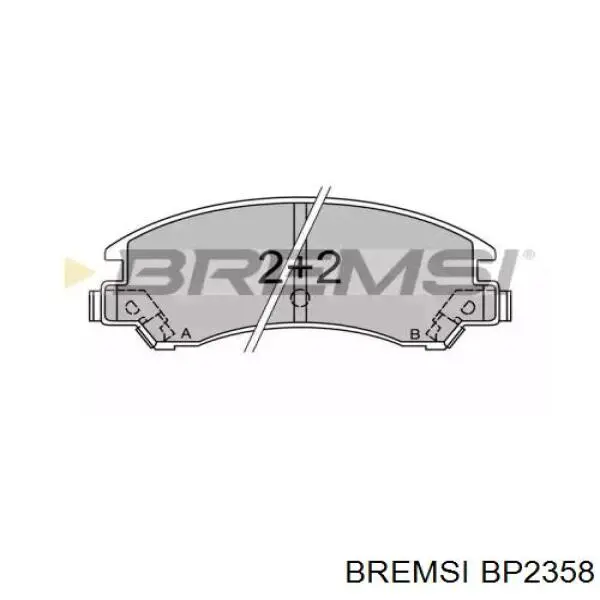 Передние тормозные колодки BP2358 Bremsi