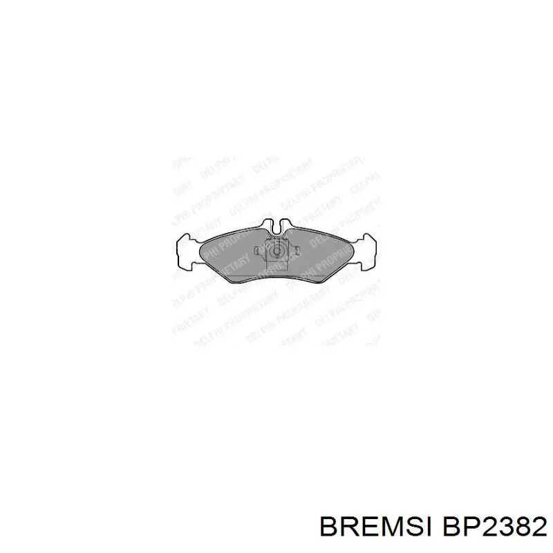 Купить BP2382 Bremsi Колодки тормозные