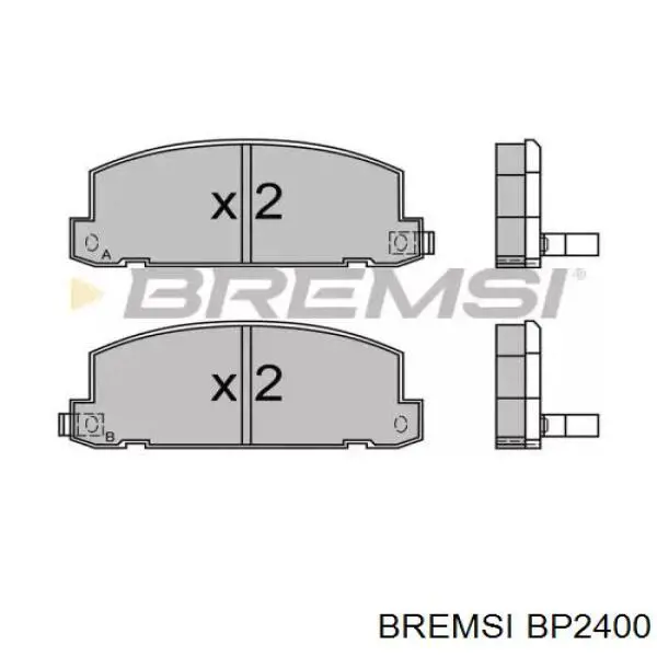 Передние тормозные колодки BP2400 Bremsi