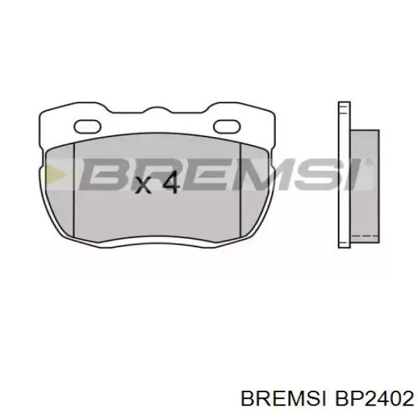 Передние тормозные колодки BP2402 Bremsi