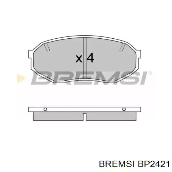 Передние тормозные колодки BP2421 Bremsi