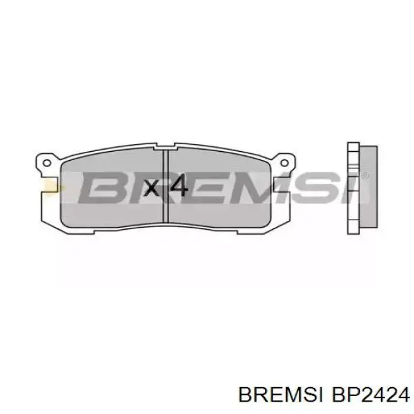 Задние тормозные колодки BP2424 Bremsi