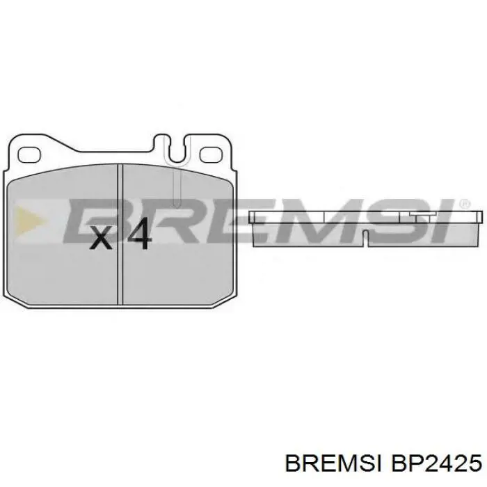 Передние тормозные колодки BP2425 Bremsi